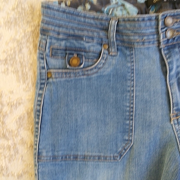 One 5 One Five Pocket Denim Ankle Cropped Jeans 12 Blue - Picture 7 of 16